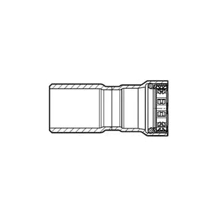 MegaPress® 91160 Model 6815.1 Reducer, 1-1/2 x 1 in Nominal, FTG x Press End Style, 316 Stainless Steel, Import