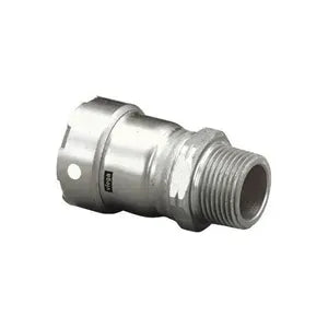 MegaPress® 91225 Model 6811 Adapter, 1-1/4 in Nominal, Press x MNPT End Style, 316 Stainless Steel, Import