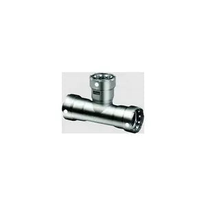 MegaPress® 91690 Model 6818 Reducing Tee, 2 x 2 x 1-1/2 in Nominal, Press End Style, 316 Stainless Steel, Import