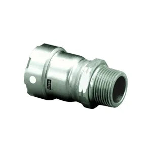 MegaPress® 95235 Adapter, 3/4 x 1/2 in, Press x MNPT, 304 Stainless Steel, Import - (Only sold in box quantities of 10)