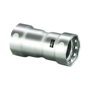MegaPress® 95300 Coupling With Stop, 1-1/2 in Nominal, Press End Style, 304 Stainless Steel, Import