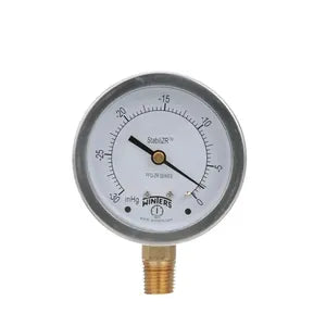 1/4" NPT Bottom, 4" Dial, 30" Hg VAC to 300 psi, SS StabiliZR Gauge, Single Scale