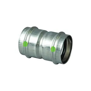ProPress® 80280 Pipe Coupling With Stop, 1-1/4 in Nominal, Press End Style, 316 Stainless Steel, Import