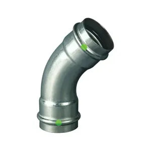 ProPress® 80470 45 deg Pipe Elbow, 2 in, Press, 316 Stainless Steel, Import