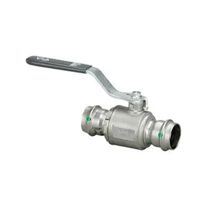 ProPress® 81095 Ball Valve With Lock Metal Handle, 1-1/4 in Nominal, Press End Style, 316 Stainless Steel Body, Full Port, EPDM Softgoods, Import