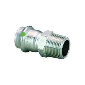 ProPress® 80025 Pipe Adapter, 3/4 in, Press x MNPT, 316 Stainless Steel, Import - (Only sold in box quantities of 10)
