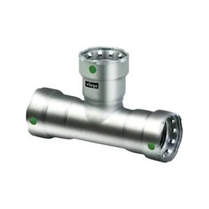 MegaPress® 90105 Tee, 1/2 in, Press, 316 Stainless Steel, Import - (Only sold in box quantities of 5)