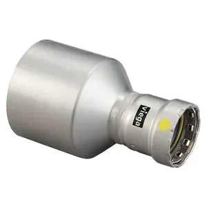 MegaPress® 28815 Model 6615.1XL Reducer, 2-1/2 x 2 in Nominal, Fitting x Press End Style, Carbon Steel, Import