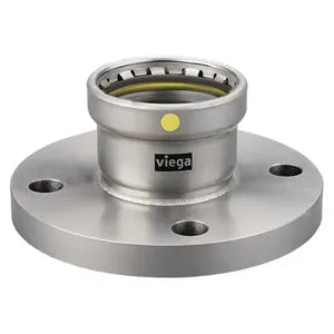 MegaPress® 28885 Model 6659.5XL Adapter, 4 in Nominal, Press x Flanged End Style, SCH 5 to 40, 200 psi Pressure, Carbon Steel, Import
