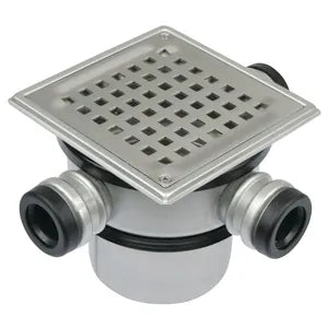 4"(110) 316L SS Tiled/Wood Floor Marine Drain - Upper Part for Tiled or Wood Floors with Side Inlets - 471.300.110 S