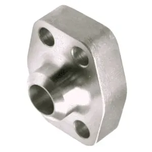 Butt Weld Carbon Steel Pipe Flange, Smooth Flat Face (no O-Ring Groove), 1" Pipe for Sch. 80 x 1" Code 62, no Bolts or O-Rings Included - W26-16