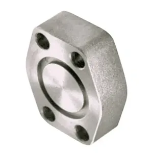 1/2" Code 61 Blanking Flange, Carbon Steel, Flat Face, No Bolts/O-Rings - W37-8-8