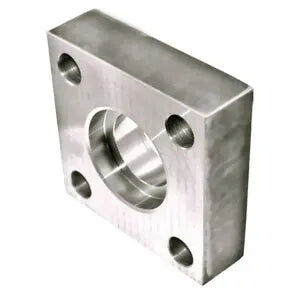 Square Threaded Flange, Carbon Steel, Straight, 1" Socket Weld Side 1, Square Flange Side 2 - W66-16
