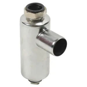 Blucher® 505.040.050 S BT Series, BT-1-1/2 Water Bottle Trap With Coupling, 1-1/2 in Inlet x 2 in Outlet, 316 Stainless Steel, Pickling/Passivation, Direct Connect Connection, Import