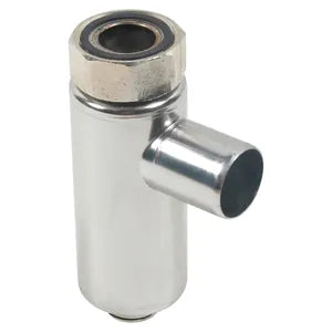 Blucher® 505.050.050 S BT Series, BT-2 Water Bottle Trap With Coupling, 2 in Inlet x 2 in Outlet, 316 Stainless Steel, Pickling/Passivation, Direct Connect Connection, Import