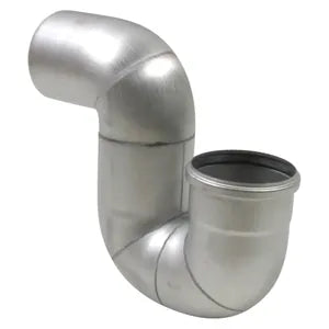 Blucher® 525.090.125 S PT Series, PT-5 Standard P-Trap, 5 in Inlet x 5 in Outlet, 316 Stainless Steel, Compression Gasket Connection, Import