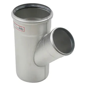 Blucher® 838.110.160 Pipe Oblique Branch, Fitting/Connector: Wye, 160 mm Nominal, Stainless Steel, Import