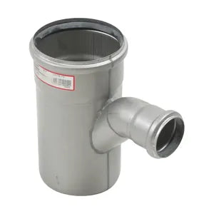 Blucher® 839.050.110 Pipe Swept Branch, 110 in Nominal, Stainless Steel, Import