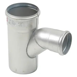 Blucher® 839.075.110 Pipe Swept Branch, 110 in Nominal, Stainless Steel, Import