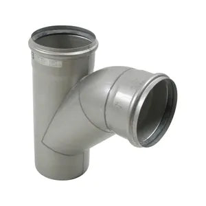 Blucher® 839.160.160 Pipe Swept Branch, 160 mm Nominal, Stainless Steel, Import