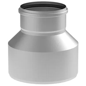 Blucher® 850.200.315 CS CI-316, CI-12x8-316 Concentric Increaser With EPDM Sealing Ring, 8 x 12 in Nominal, Push-Fit Socket End Style, 316/316L Stainless Steel, Import