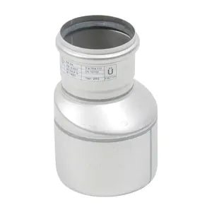 Blucher® 850.075.110 Pipe Eccentric Increaser, 75 x 110 mm Nominal, Stainless Steel, Import