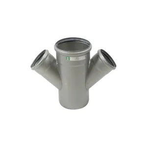 Stainless Steel Double Wye 45 Degree