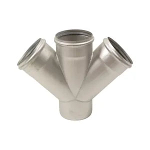 Stainless Steel Double Wye 45 Degree