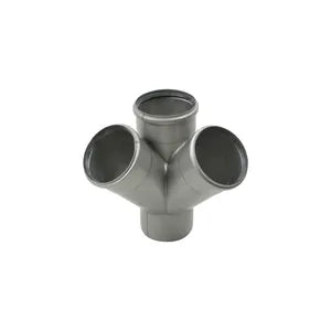 Stainless Steel Double Wye 90 Degree Offset