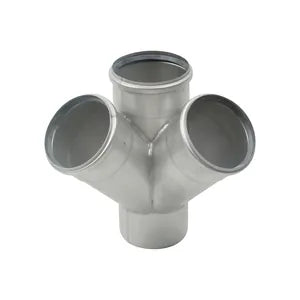 Stainless Steel Double Wye 90 Degree Offset