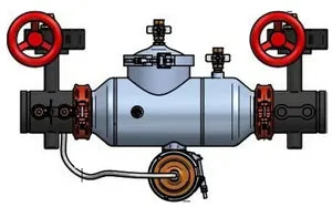 10" Backflow Preventer, APOLLO 4ALF20G09 Reduced Pressure Principal, Lead-Free with Butterfly Valve Grooved Connections