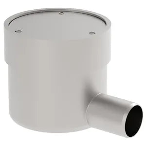 2"(50) 316L SS Steel Deck Marine Drain - Lower Part for Steel Deck with Side Outlet with Welding Sleeve - 475.000.050 S