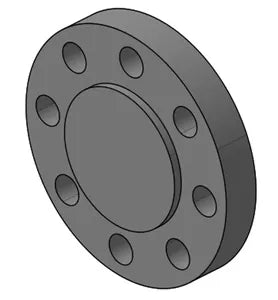 8" Blind Flange 150# RF Aluminum 6061-T6 B247