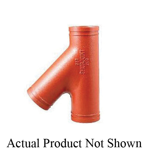 SHURJOINT® SJ71306G Model 7130 Lateral, 6 in Nominal, Grooved End Style, Ductile Iron, Hot Dipped Zinc Galvanized, Import