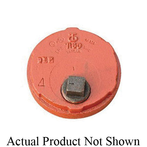 SHURJOINT® SJ7160P25P End Cap With Plug, 2-1/2 x 1/2 in, Grooved, Ductile Iron, Painted, Import