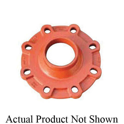 SHURJOINT® SJ718143G Universal Reducing Flange Adapter, 4 x 3 in, Ductile Iron, Hot Dipped Zinc Galvanized, Import