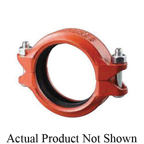 SHURJOINT® SJ770510GE Model 7705 Standard Flexible Coupling, 10 in Nominal, Grooved End Style, Ductile Iron, Hot Dipped Zinc Galvanized, Import