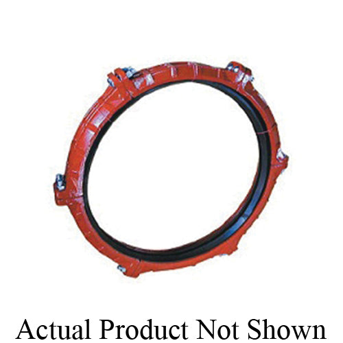 SHURJOINT® SJ7707L30PE Model 7707L Large Diameter Coupling, 30 in Nominal, Grooved End Style, Ductile Iron, Painted, Import