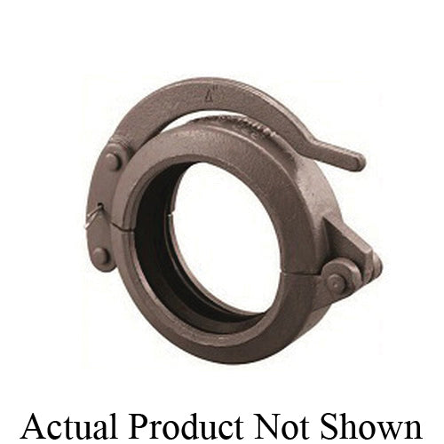 SHURJOINT® SJG2815PBE Model G28 Hinged Lever Coupling, 1-1/2 in Nominal, Grooved End Style, Ductile Iron, Black Painted, Import