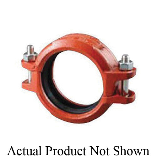 SHURJOINT® SJZ076PE Model Z07 Heavy Duty Rigid Coupling, 6 in Nominal, Grooved End Style, Ductile Iron, Painted, Import