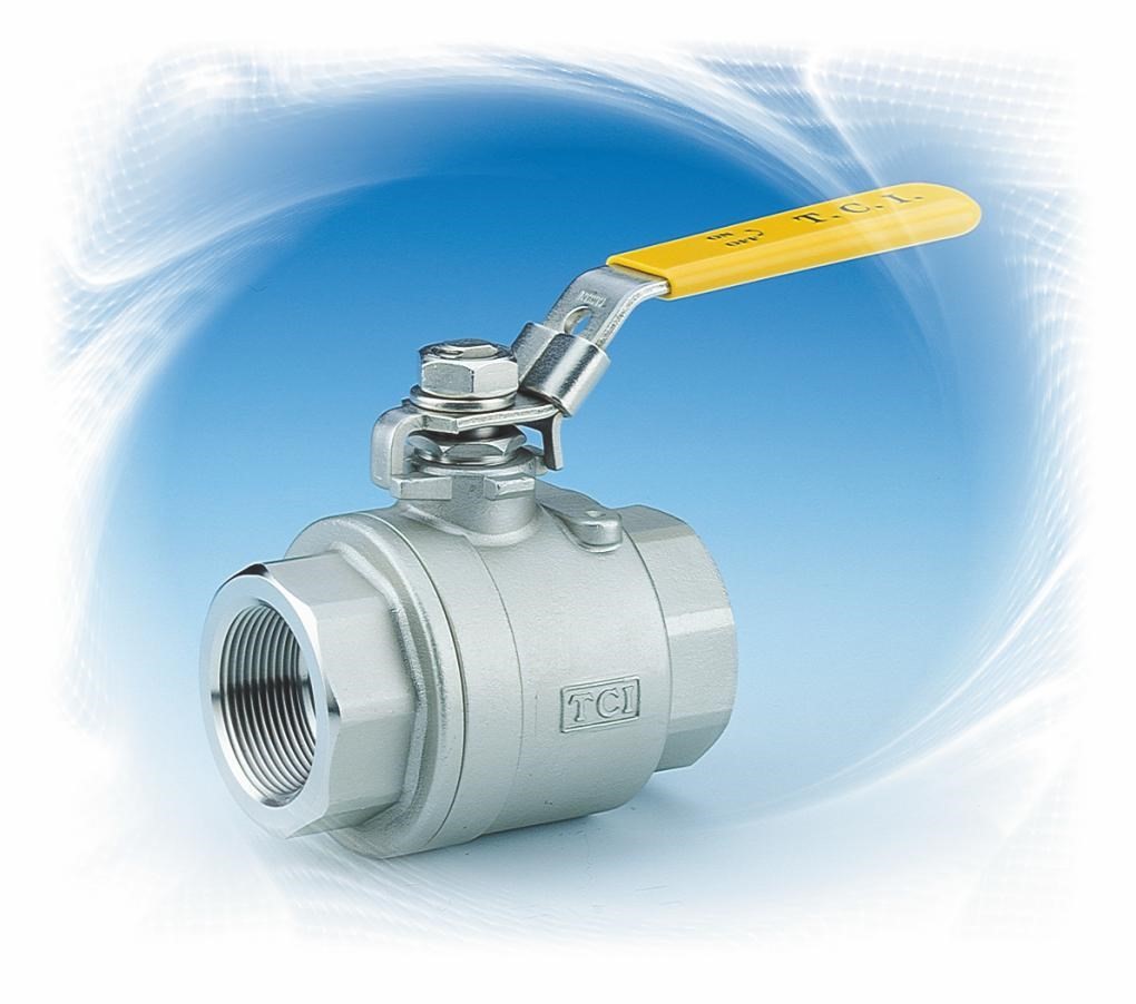 3/8" Ball Valve 2000# 316 2-Piece Full Port NPT Threaded ME-PTFE TCI TC-2000