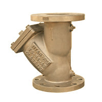4" Y-Strainer 150# Flanged Aluminum Bronze Titan #YS54AB0400