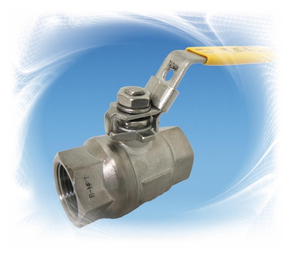 1-1/4" Ball Valve 1000# Seal-Weld 316 2-Piece Full Port Threaded TCI  TC-02XWS