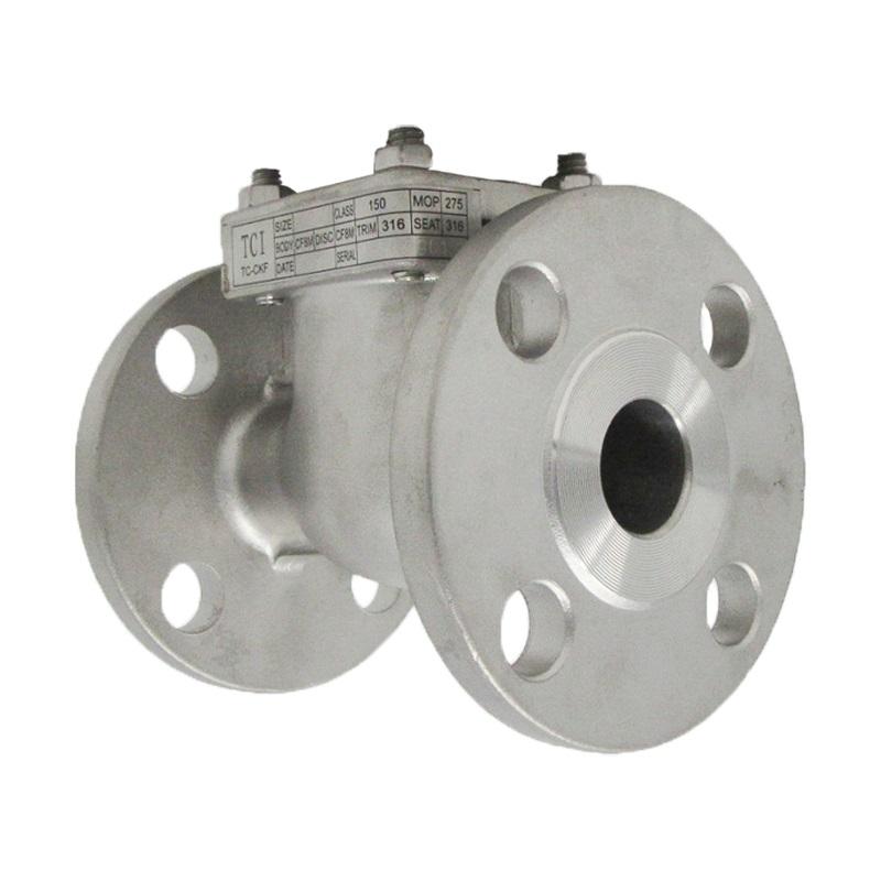3" Swing Check Valve, Stainless Steel 150# Flanged  TCI # TC-CKF