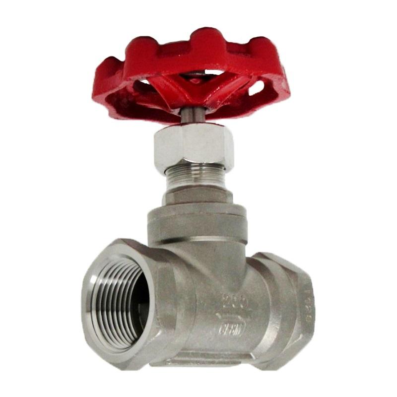 1-1/4" Globe Valve, Stainless Steel Threaded 200# TCI # TC-GB