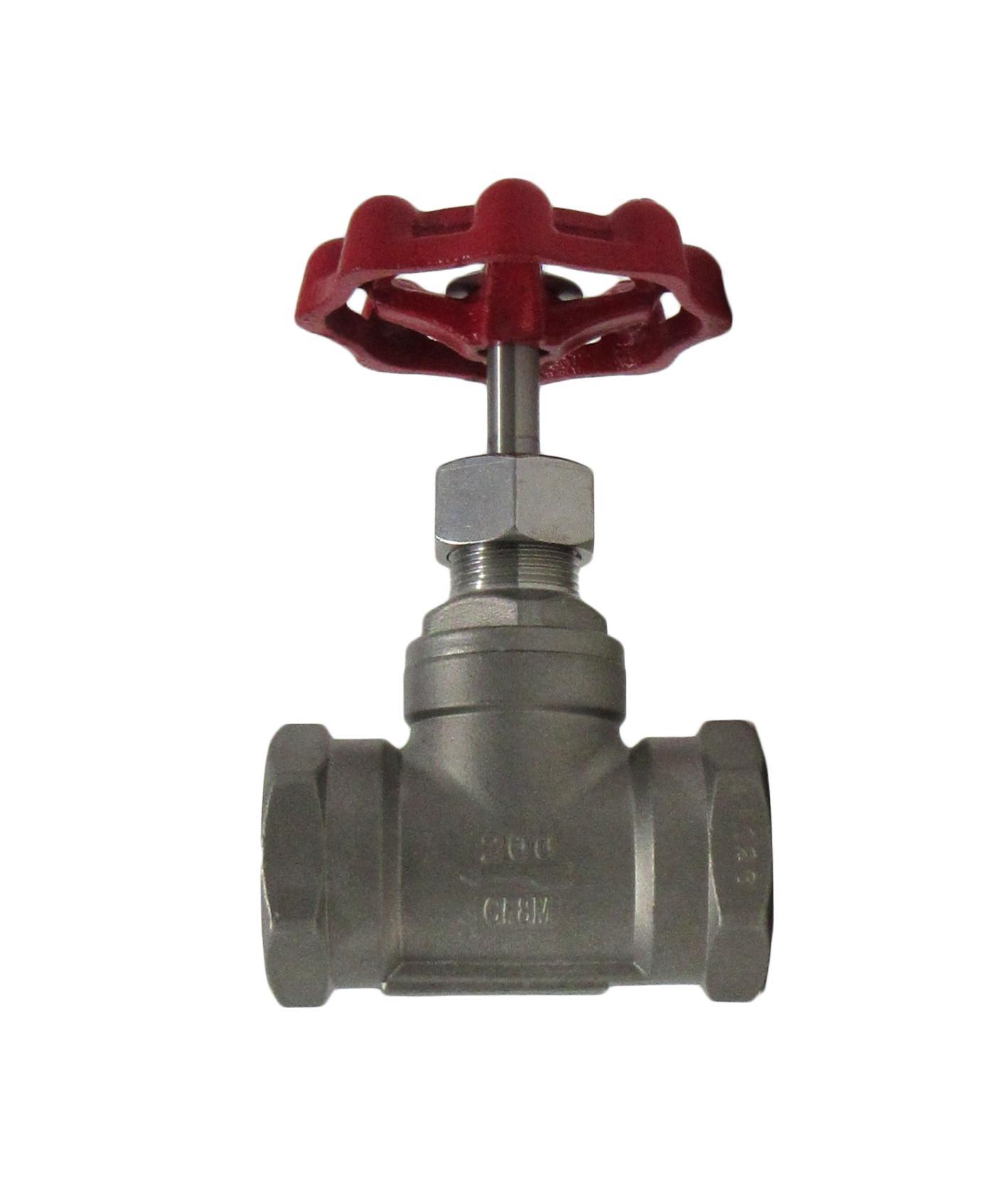 2" Gate Valve, Stainless Steel Threaded 200# TCI # TC-GT