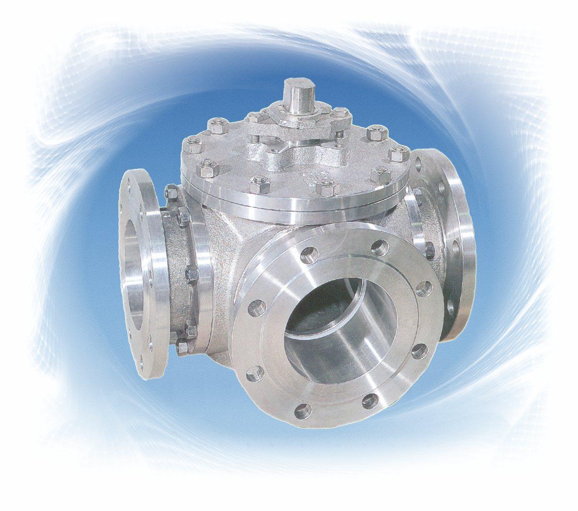 2" 3-Way Ball Valve 150# 316 L-Port Flanged End TCI TC-WLF