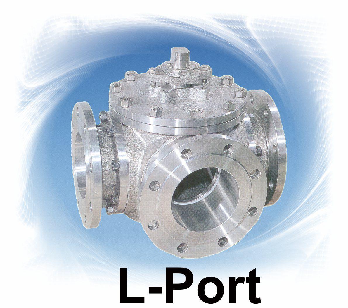 2" 3-Way Ball Valve 150# 316 L-Port Flanged End TCI TC-WLF