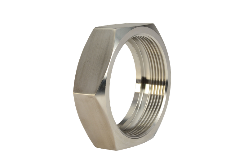 4" Union Hex Nut -304 3-A Sanitary #W413H-4