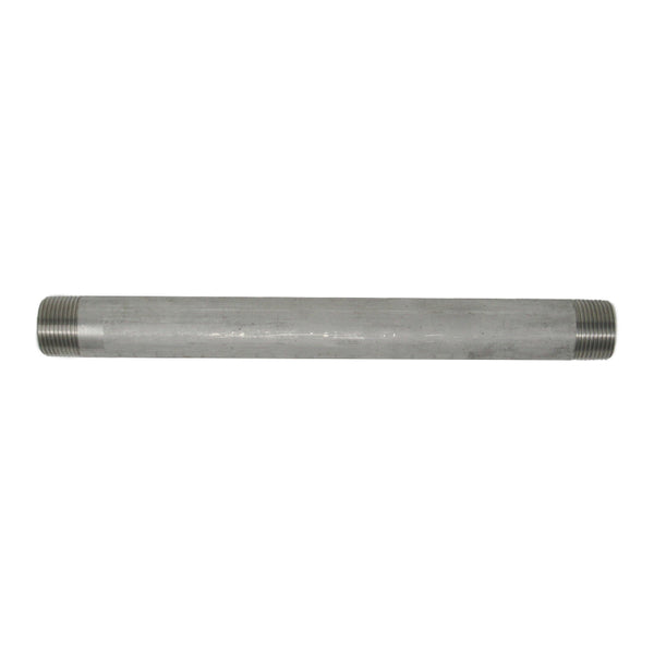 2" X 12" Threaded NPT Pipe Nipple – Schedule 40, 304/L Stainless Steel, Welded, SN2091611